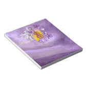 Violin Floral Paars Abstract klein Notitieblok (Schuin)