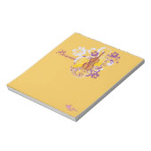 Violin Floral Swirl Gold Small Note Pad Notitieblok (Linkerzijde)