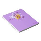 Violin Floral Swirl Paars Small Note Pad Notitieblok (Schuin)