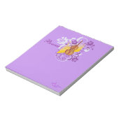 Violin Floral Swirl Paars Small Note Pad Notitieblok (Linkerzijde)