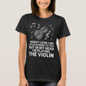 Violin for Cello Player Man Women Violinist T-shirt (Voorkant)
