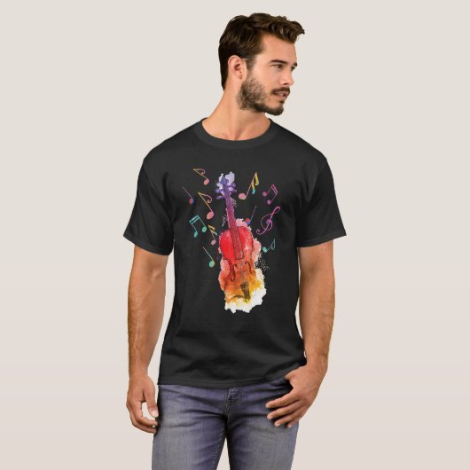 Violin for Men Women Violin Player Violinist T-shirt (Voorkant volledig)