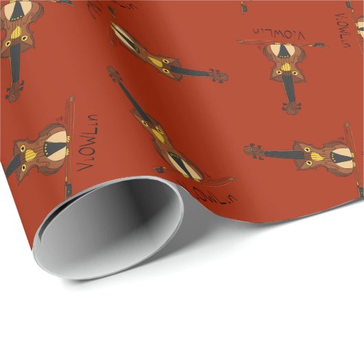 Violin Funny Cute Cadeaupapier (Rol Hoek)