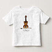 Violin Funny Cute Kinder Shirts (Voorkant)