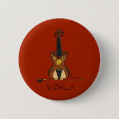 Violin Funny Cute Ronde Button 5,7 Cm (Voorkant)
