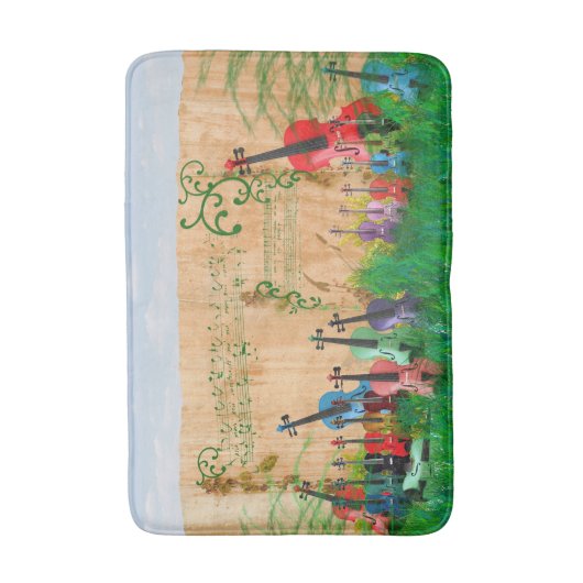 Violin Garden Badmat (Voorkant Verticaal)
