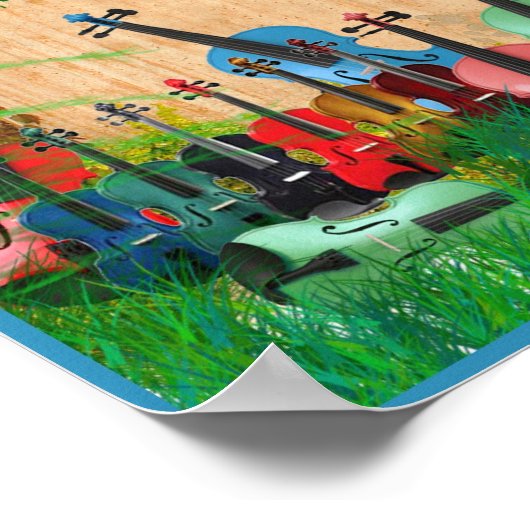 Violin Garden Poster (Hoek)