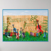 Violin Garden Poster (Voorkant)
