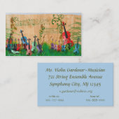 Violin Garden Visitekaartje (Voorkant / Achterkant)