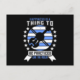 Violin-geluk moet worden bedreven briefkaart