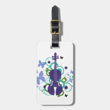 Violin Gift-Bagagelabel