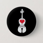 Violin Gift Button-Klassiek ontwerp Ronde Button 5,7 Cm (Voorkant)
