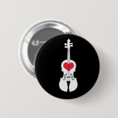 Violin Gift Button-Klassiek ontwerp Ronde Button 5,7 Cm (Voorkant /achterkant)