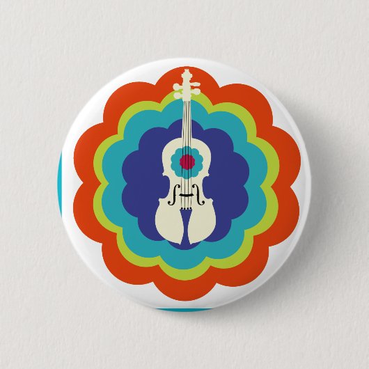 Violin Gift-Button Ronde Button 5,7 Cm (Voorkant)