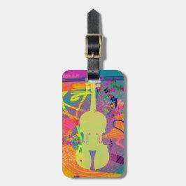 Violin Gift+Hoesje Label Bagagelabel