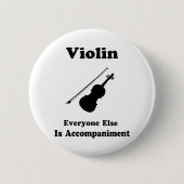 Violin Gift Ronde Button 5,7 Cm (Voorkant)