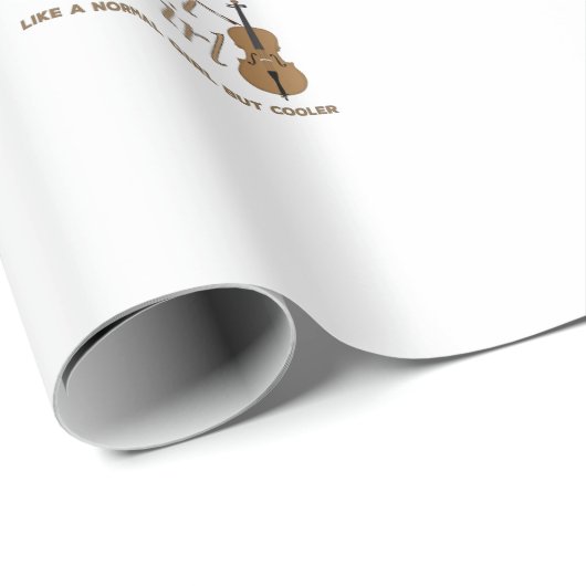 Violin Girl als een normaal meisje, maar koeler Cadeaupapier (Rol Hoek)