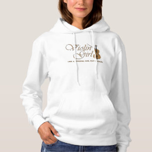 Violin Girl als een normaal meisje, maar koeler Hoodie