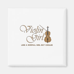 Violin Girl als een normaal meisje, maar koeler Magneet
