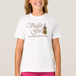 Violin Girl als een normaal meisje, maar koeler T-shirt