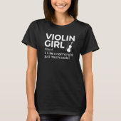 Violin Girl Definition Violinist T-shirt (Voorkant)