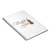 Violin Girl Notitieboek (Rechterzijde)