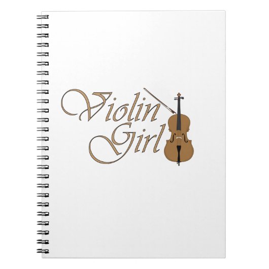 Violin Girl Notitieboek (Voorkant)