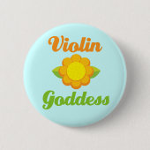 Violin Goddess Music Button (Voorkant)