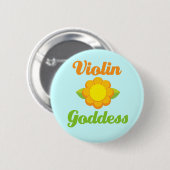 Violin Goddess Music Button (Voorkant /achterkant)