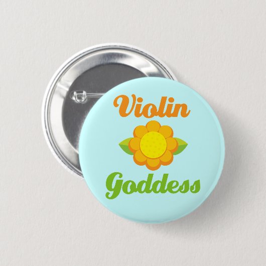 Violin Goddess Music Button (Voorkant /achterkant)