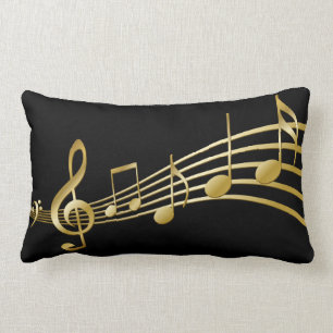 Violin gouden noten kussen