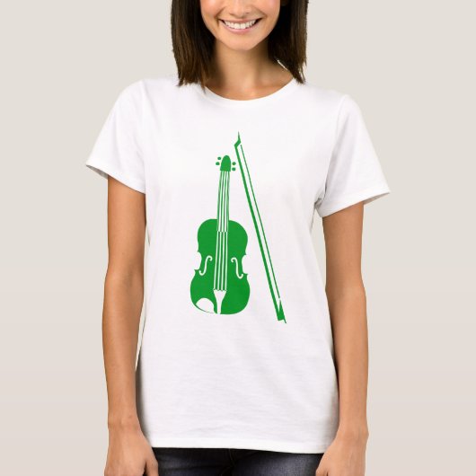 Violin - Groen gras T-shirt (Voorkant)