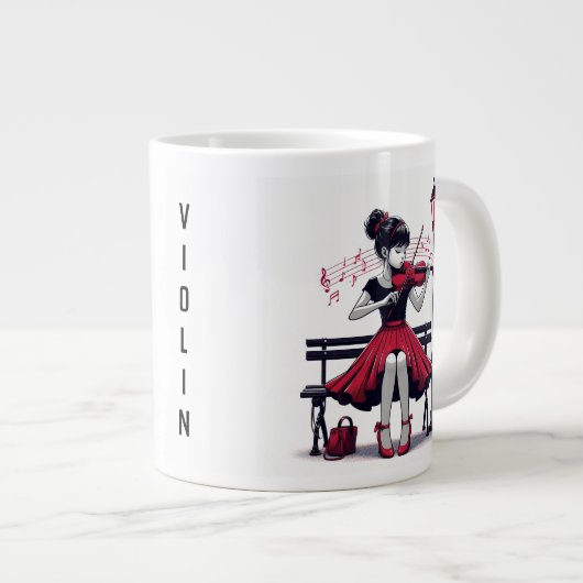 Violin Grote Koffiekop (Voorkant rechts)