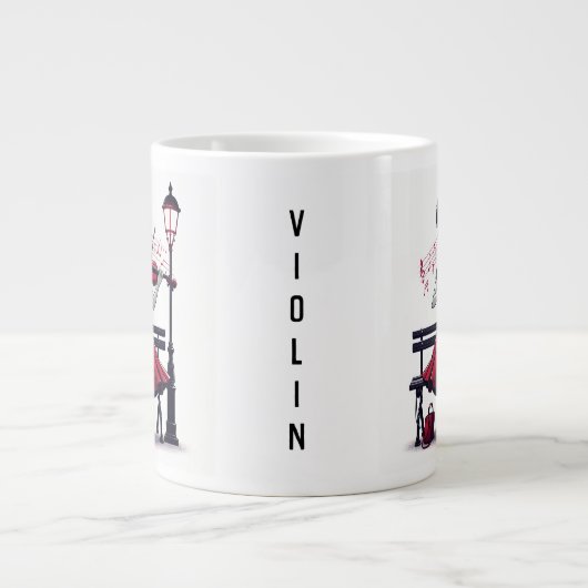 Violin Grote Koffiekop (Voorkant)