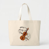 Violin Grote Tote Bag (Voorkant)