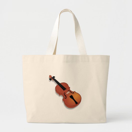Violin Grote Tote Bag (Voorkant)