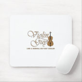 Violin Guy, als een normaal meisje maar koeler Muismat (Met muis)