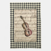  Violin Harlequin-grens Theedoek (Verticaal)