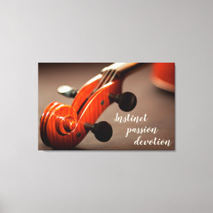 Violin Head Inspiration Canvas Afdruk