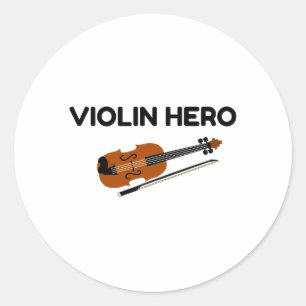 Violin Hero Ronde Sticker