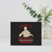 Violin - het instrument voor intelligente briefkaart (Staand voorkant)