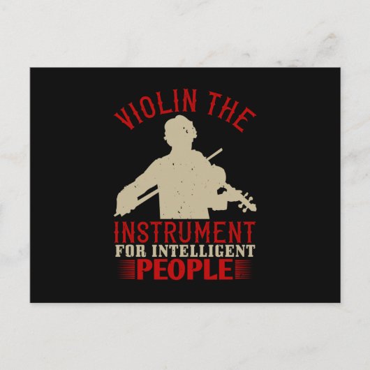 Violin - het instrument voor intelligente briefkaart (Voorkant)
