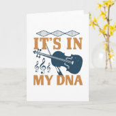 Violin - Het zit in mijn DNA Kaart (Gele Bloem)