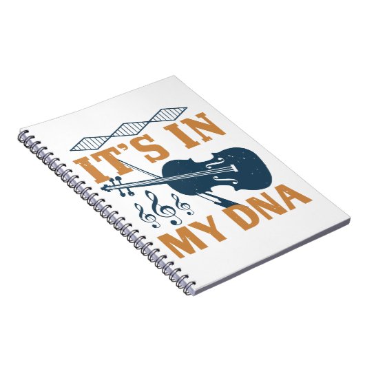 Violin - Het zit in mijn DNA Notitieboek (Rechterzijde)