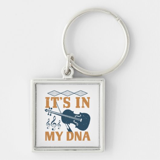 Violin - Het zit in mijn DNA Sleutelhanger (Voorkant)