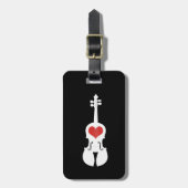 Violin Hoesje Label - Je eigen naam toevoegen Bagagelabel (Voorkant verticaal)
