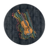 Violin Housewarming Modern Snijplank (Voorkant)