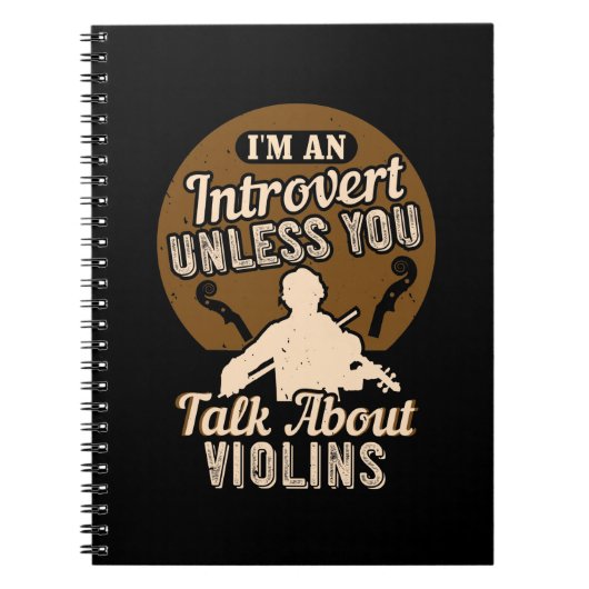 Violin - Ik ben een Introvert Notitieboek (Voorkant)