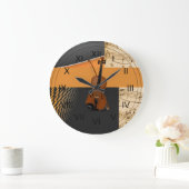 Violin in Abstract Music Theme Grote Klok (Huis)