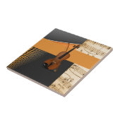 Violin in in Abstract Tegeltje (Zijkant)